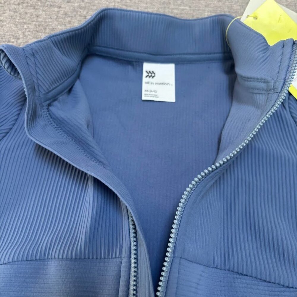 Blue "All in Motion" brand jacket, Size: XS - Picture 3 of 7